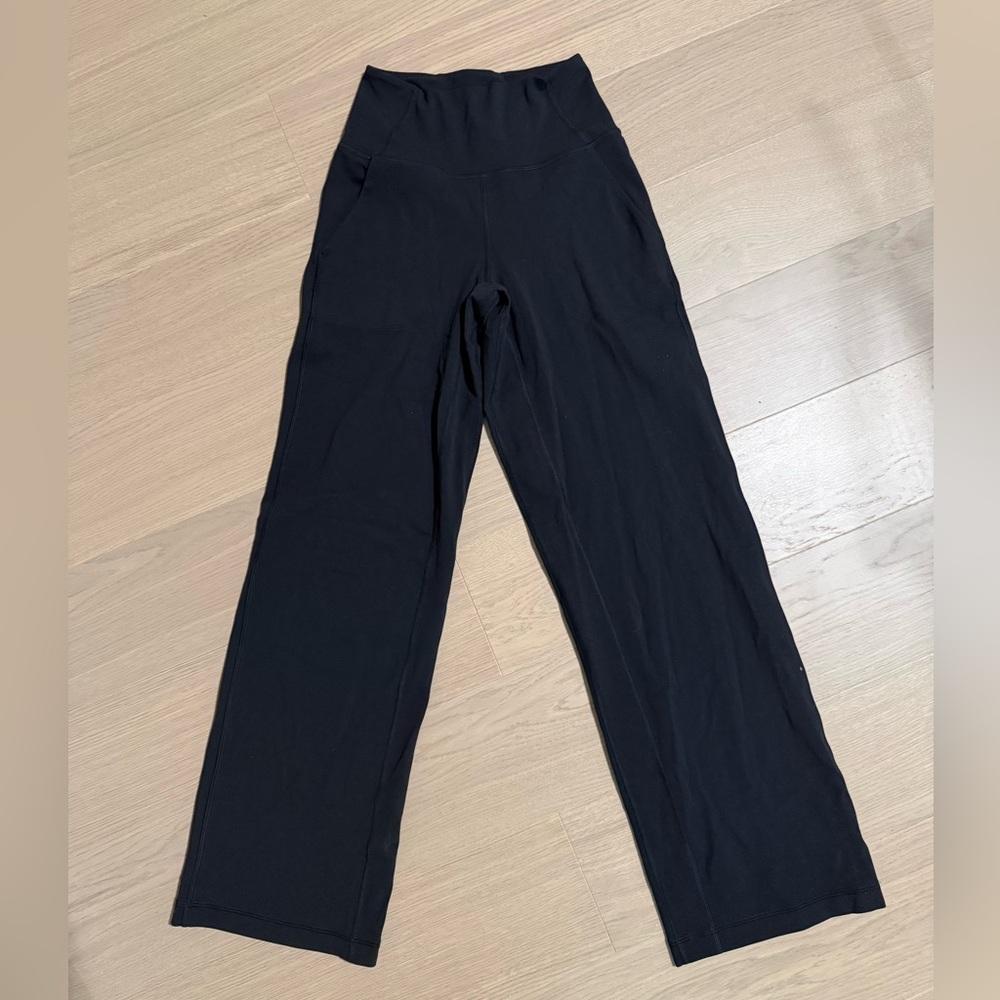 Lululemon Athletica Align high rise wide leg pant- short  Black High-Rise Pants